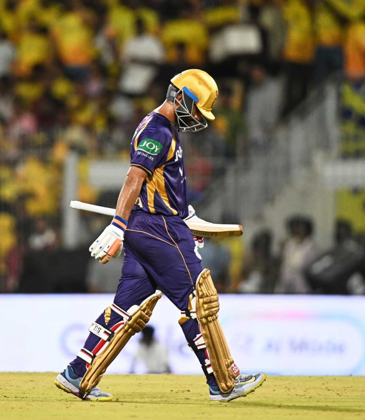 Ajinkya Rahane walks back, Chennai Super Kings vs Kolkata Knight Riders, IPL 2026, Chennai, April 14, 2026