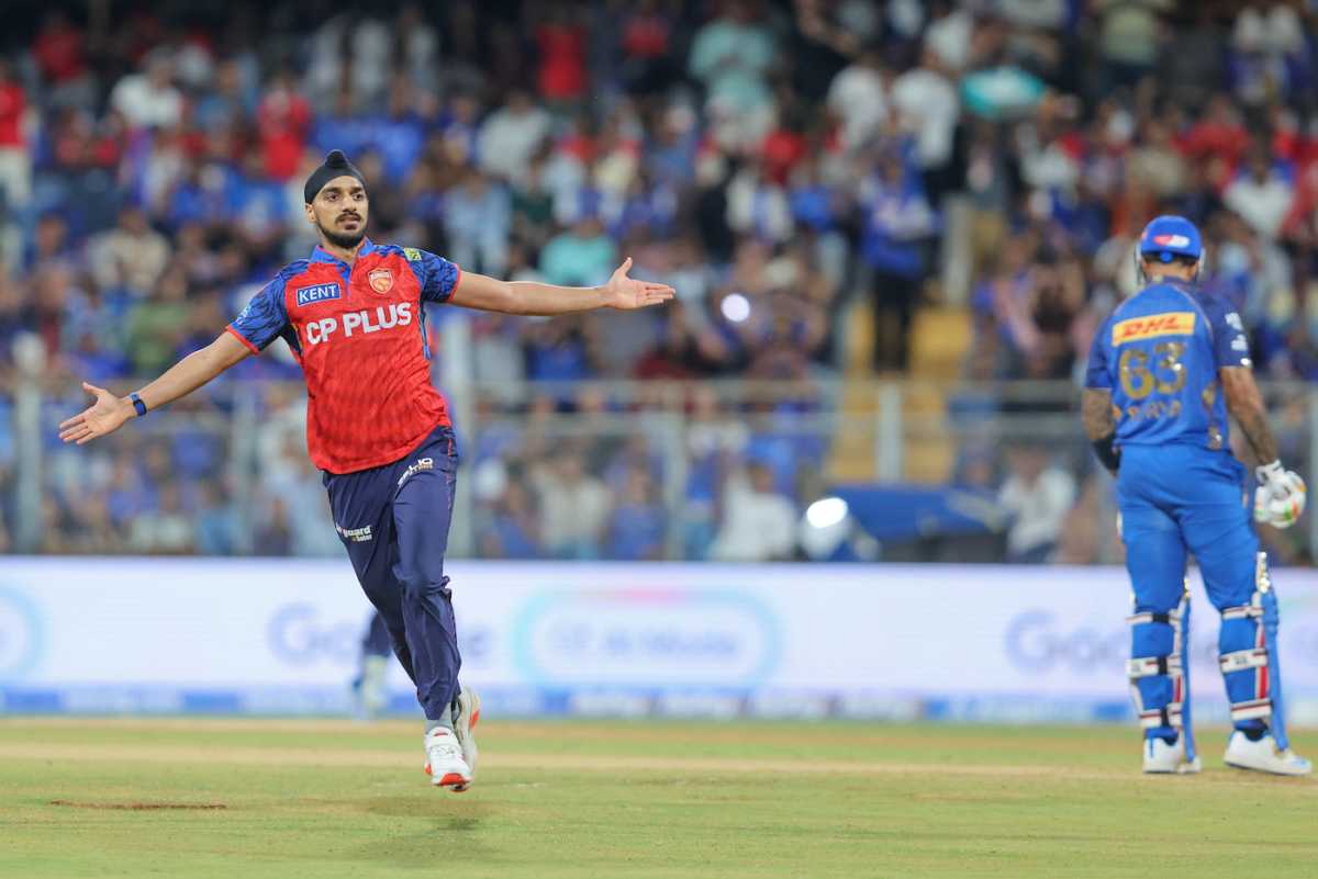Arshdeep Singh sent back Suryakumar Yadav for a golden duck, Mumbai Indians vs Punjab Kings, IPL 2026, Mumbai, April 16, 2026