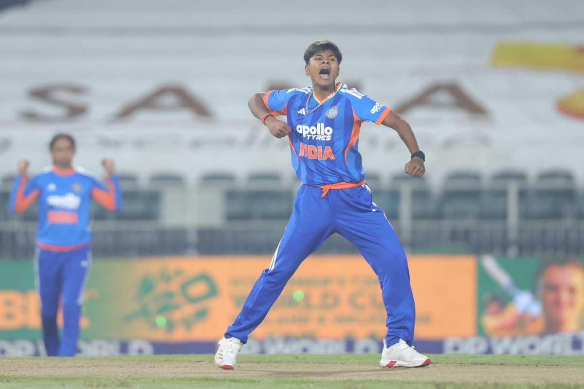 Kranti Gaud removed the in-form Laura Wolvaardt early, South Africa vs India, 4th women's T20I, Johannesburg, April 25, 2026