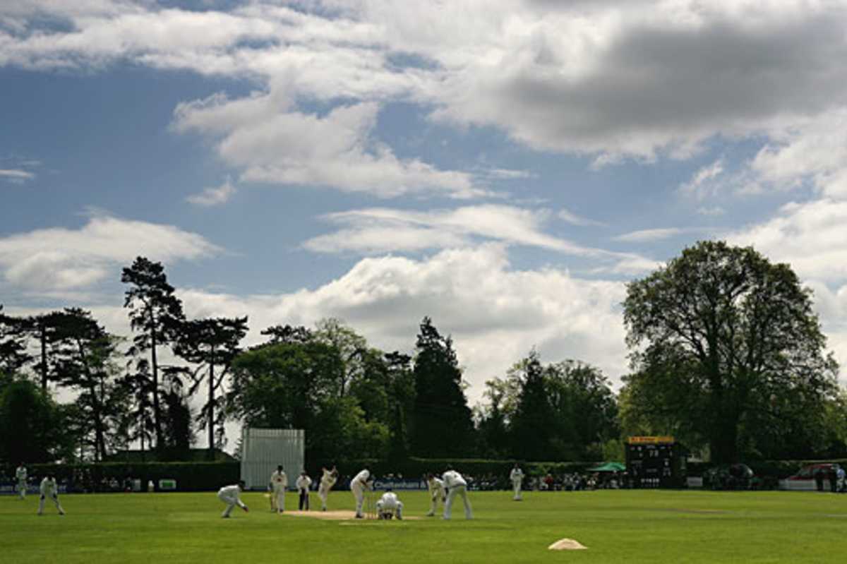 A general view of Whitchurch County Cricket Club during the C&G Trophy match between Shropshire and Hampshire, May 4, 2005