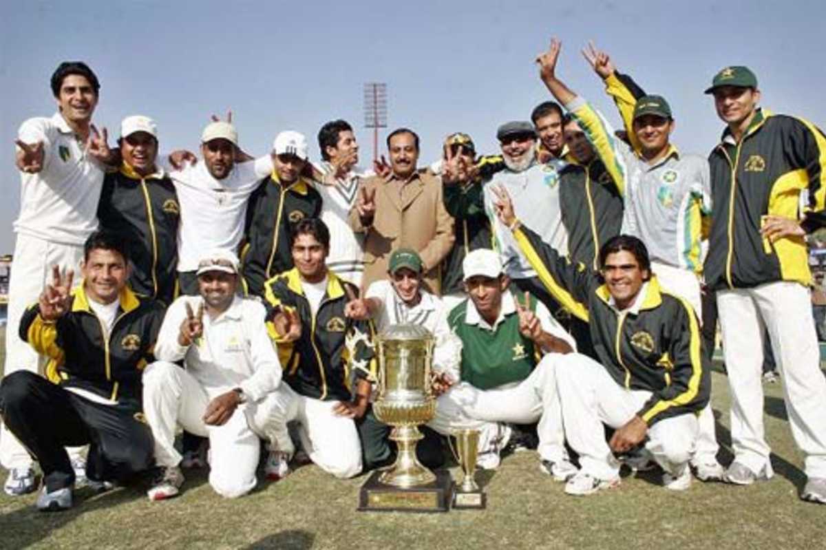 Sialkot -  winners of  the 2005-06 Quaid-e-Azam Trophy, Lahore, December 6, 2005