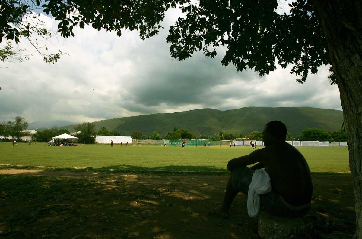 West Indies' training session drew a small crowd, World Cup, Group D, Jamaica, March 18, 2007