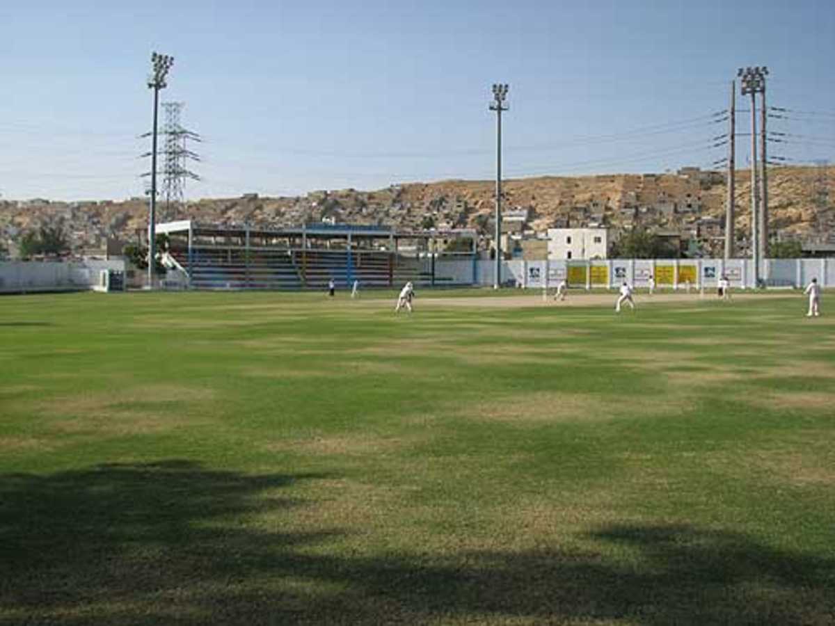 A club match taking place at Asghar Ali Shah Stadium