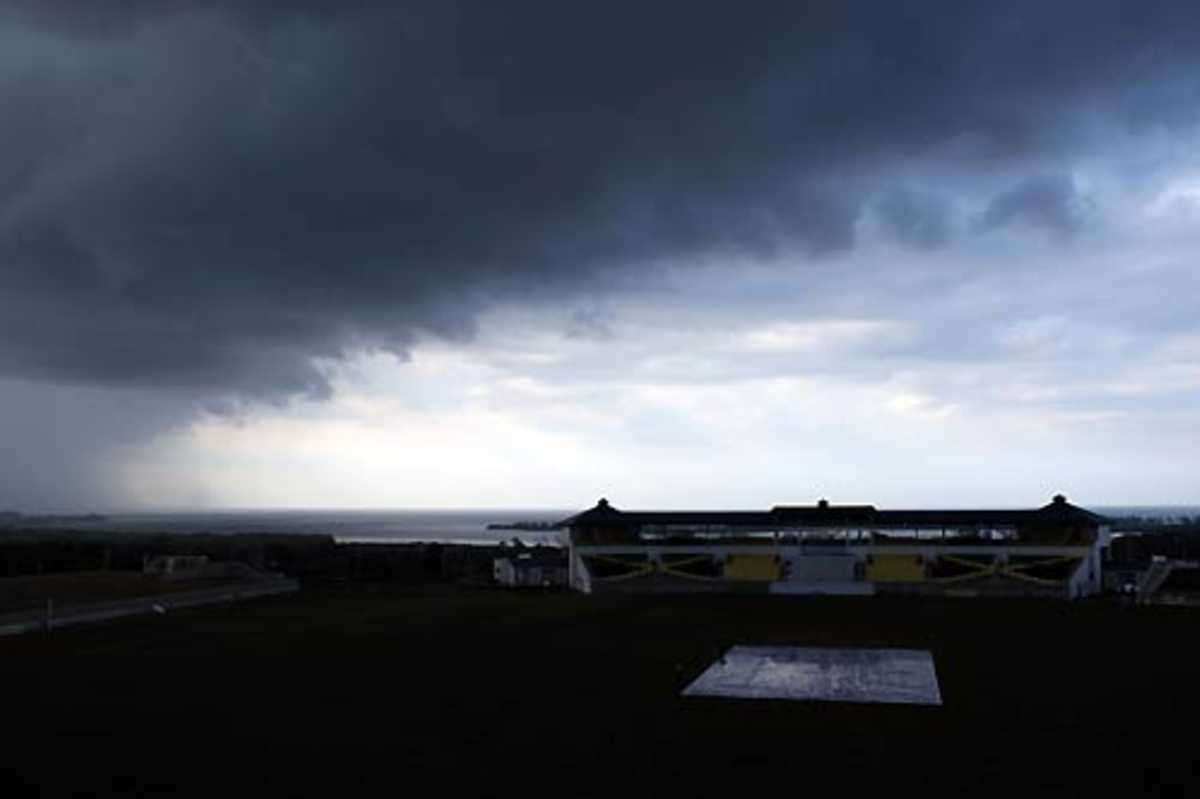 Dark clouds envelop the Trelawny Stadium