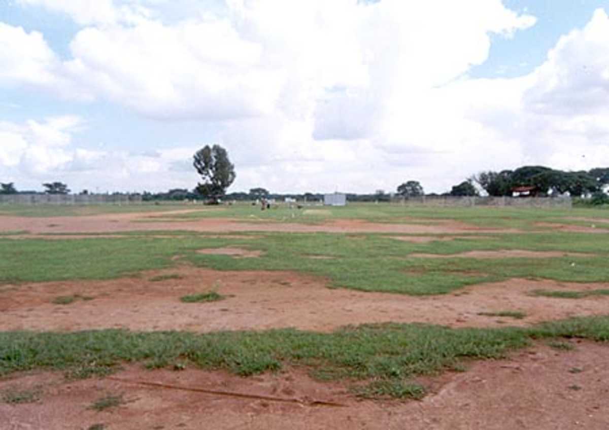 The ground being spruced up before match. MJWSC Ground (2), Bangalore