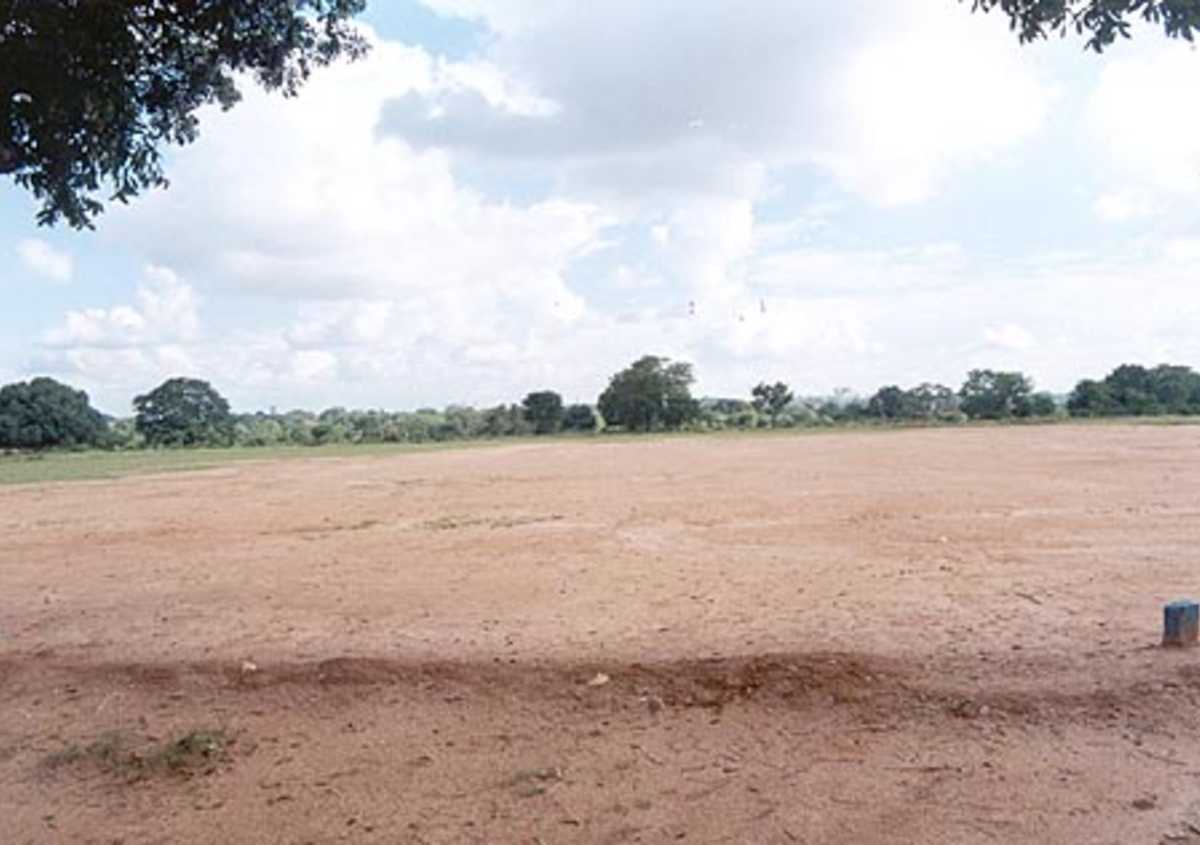A good look at the out field at the KSCA Palace(2) ground, Bangalore.