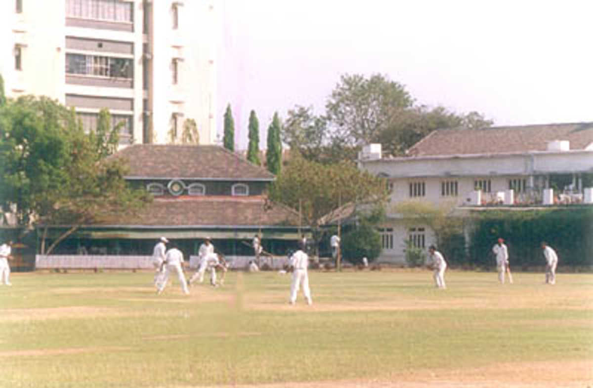 Local match in progress at the Pune Club ground, Pune