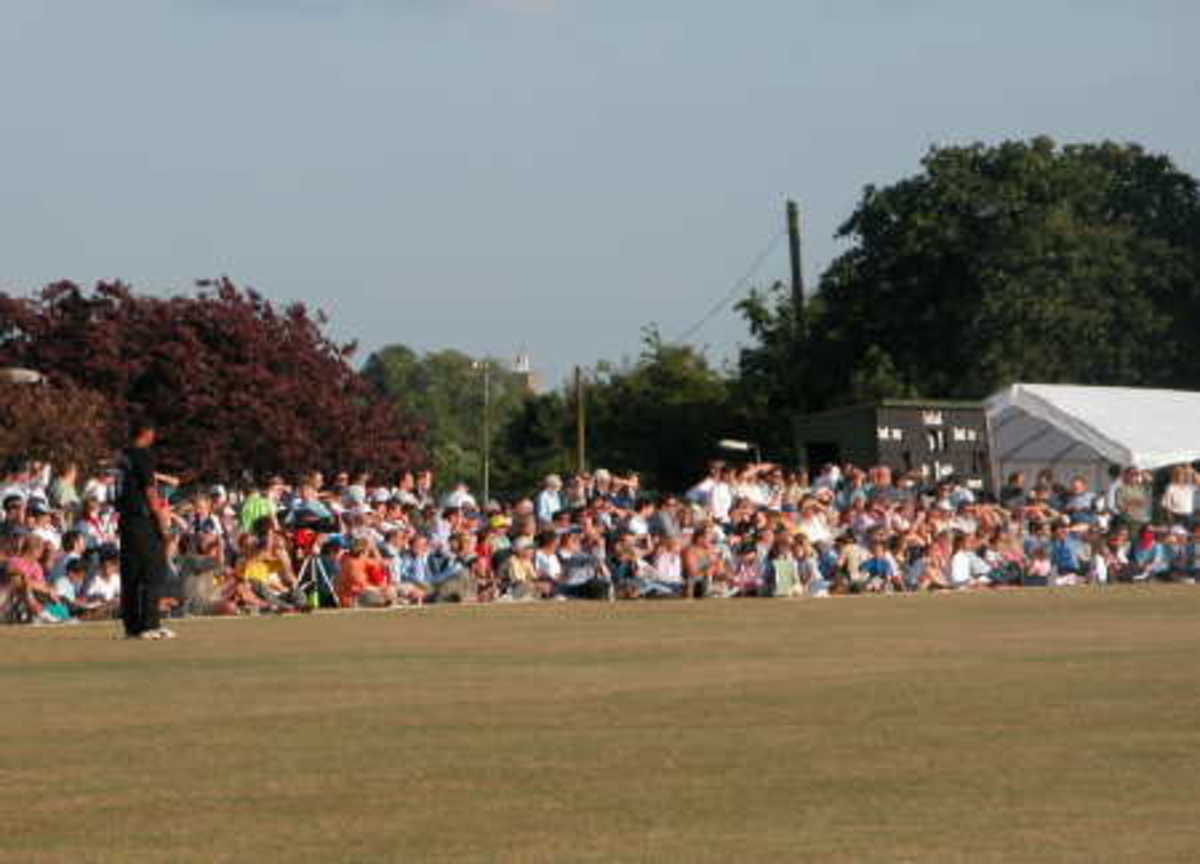 Twenty20 action at Uxbridge Cricket Club