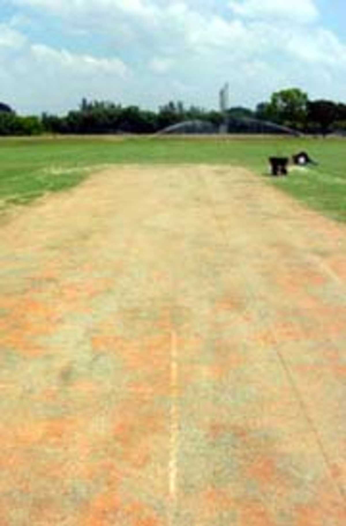 The new pitch at Brian Picollo Park, ICC Intercontinental Cup, May 2004