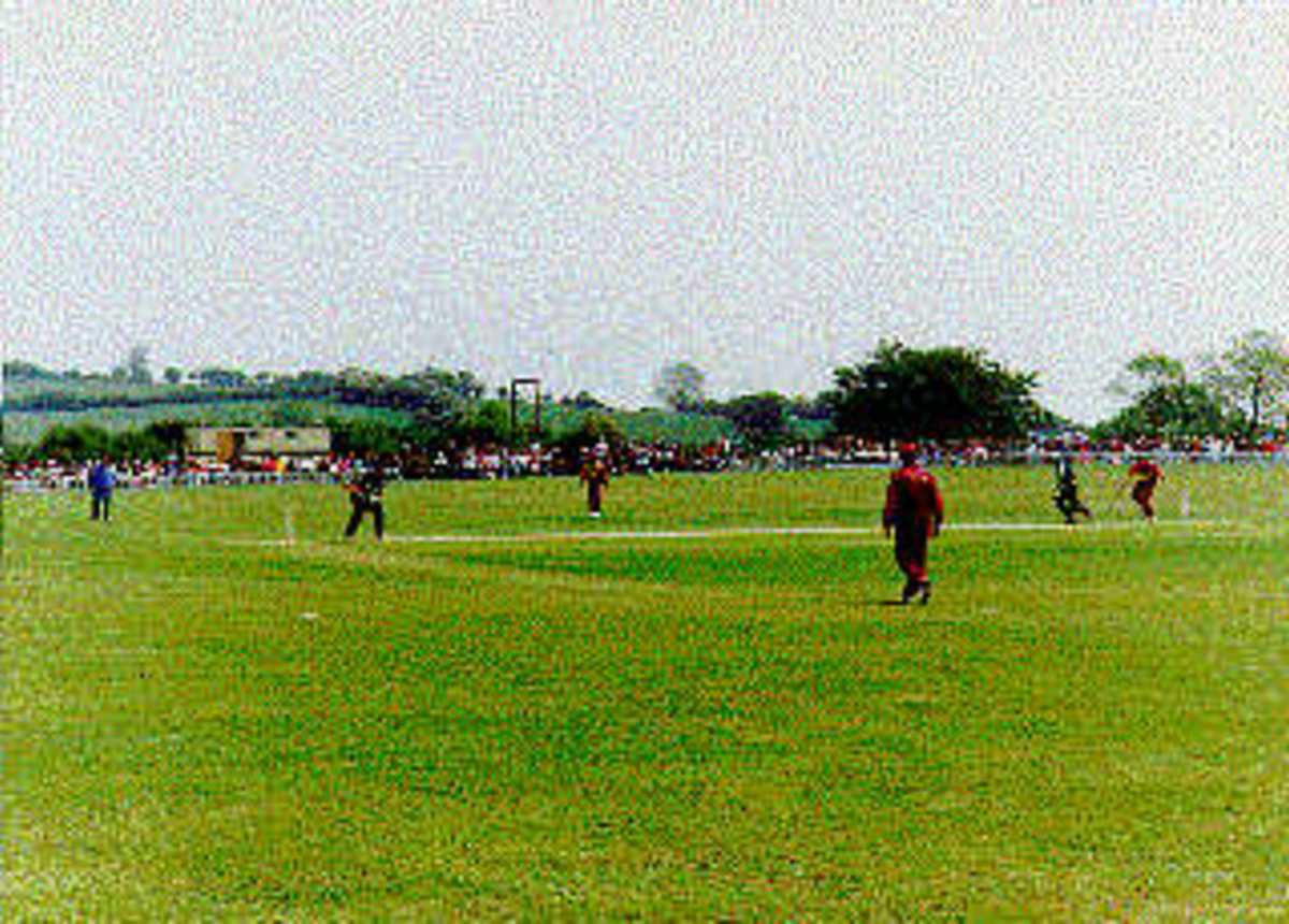 A view of the Parc-y-Dwrlyn Ground, Pentyrch and Old Monktonians C.C., Pentyrch, Wales