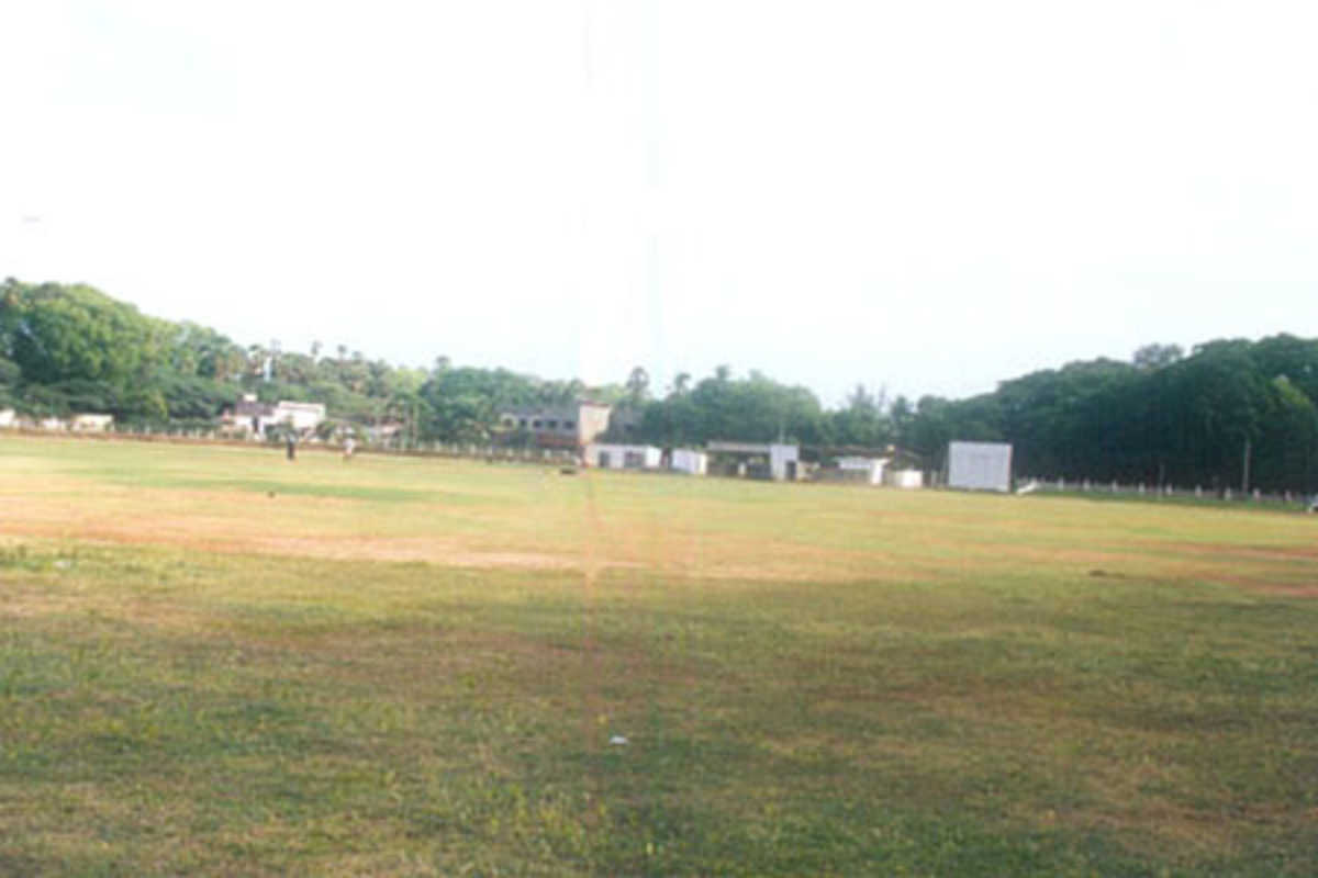 The Long shot of the Central Polytechnic India Pistons Ground