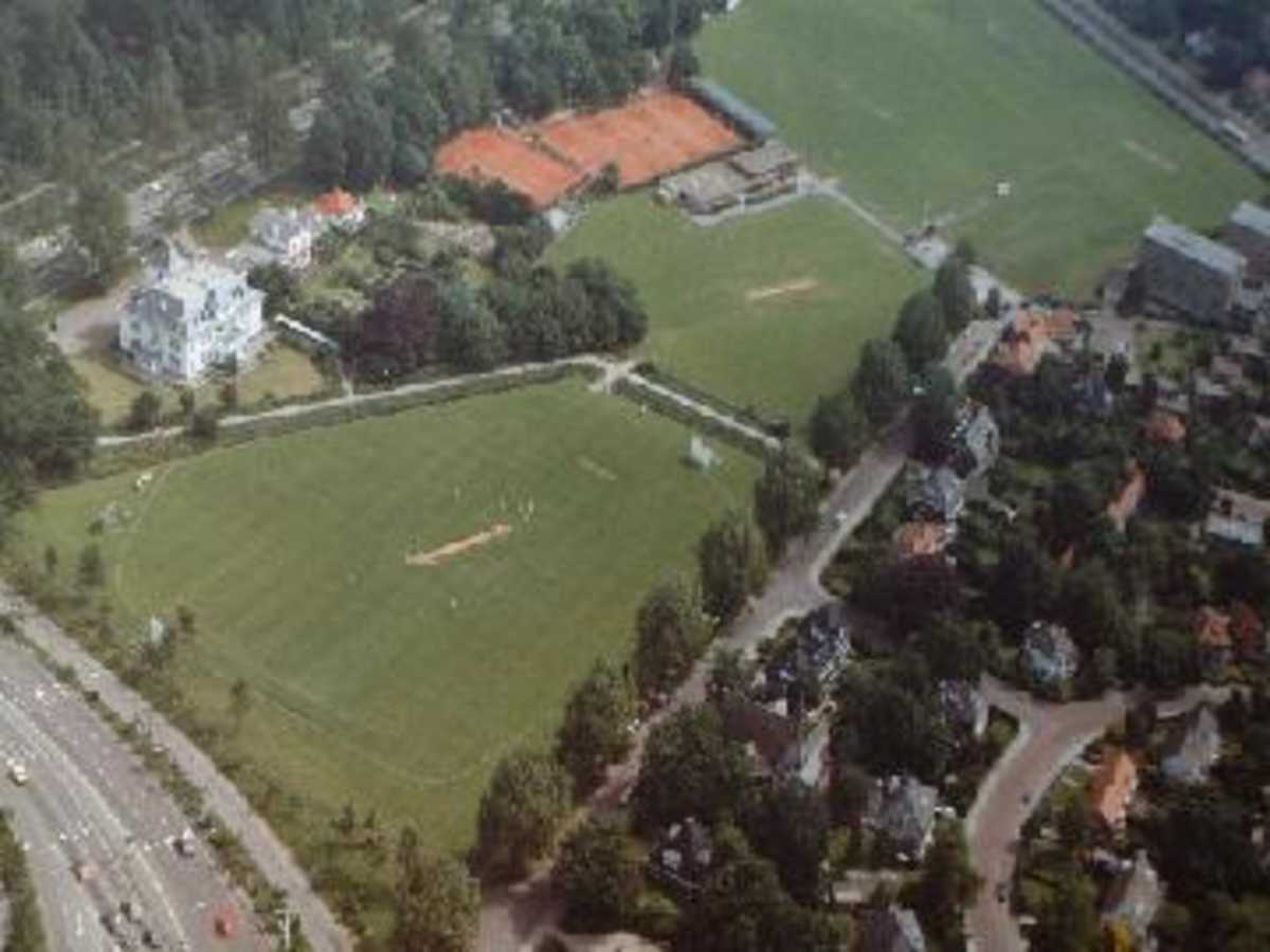 Areal view of Rood en Wit cricket grounds