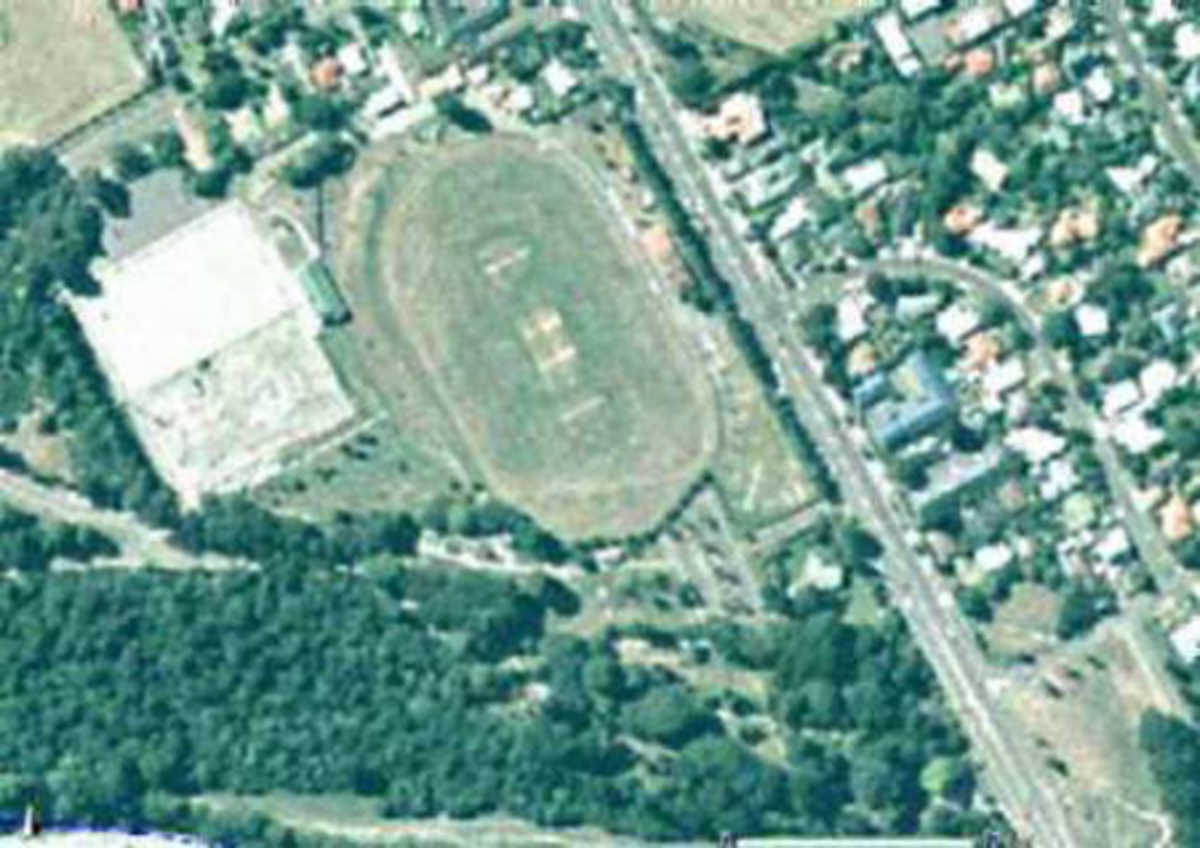 Aerial photograph of Fitzherbert Park, Palmerston North.