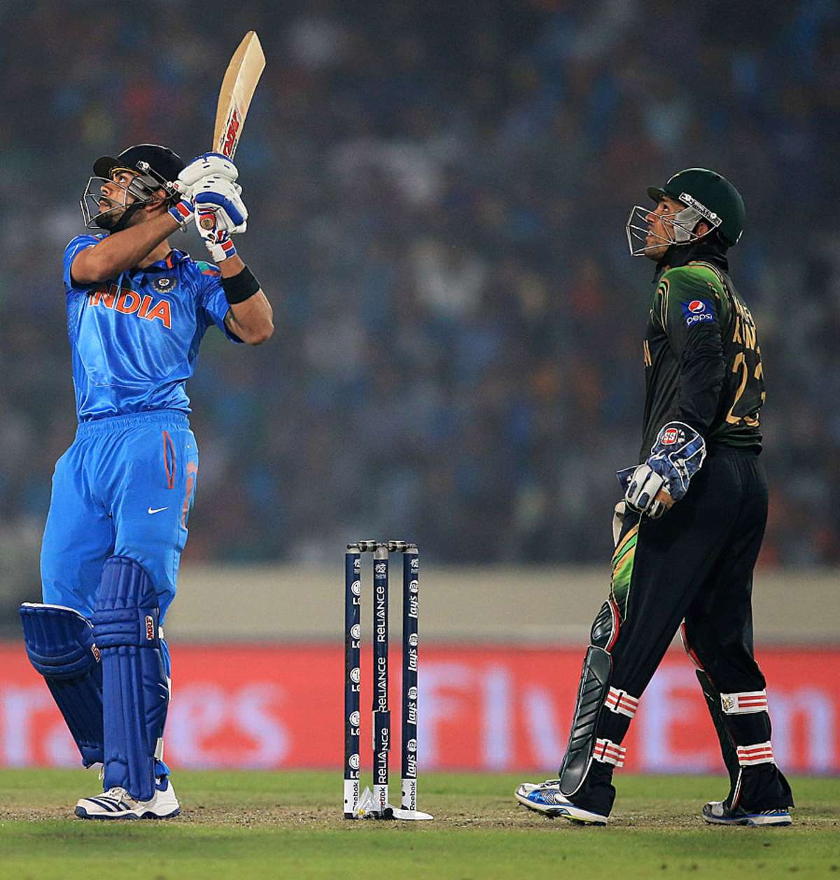 Spectators watch the India-Sri Lanka World Cup match | ESPNcricinfo.com