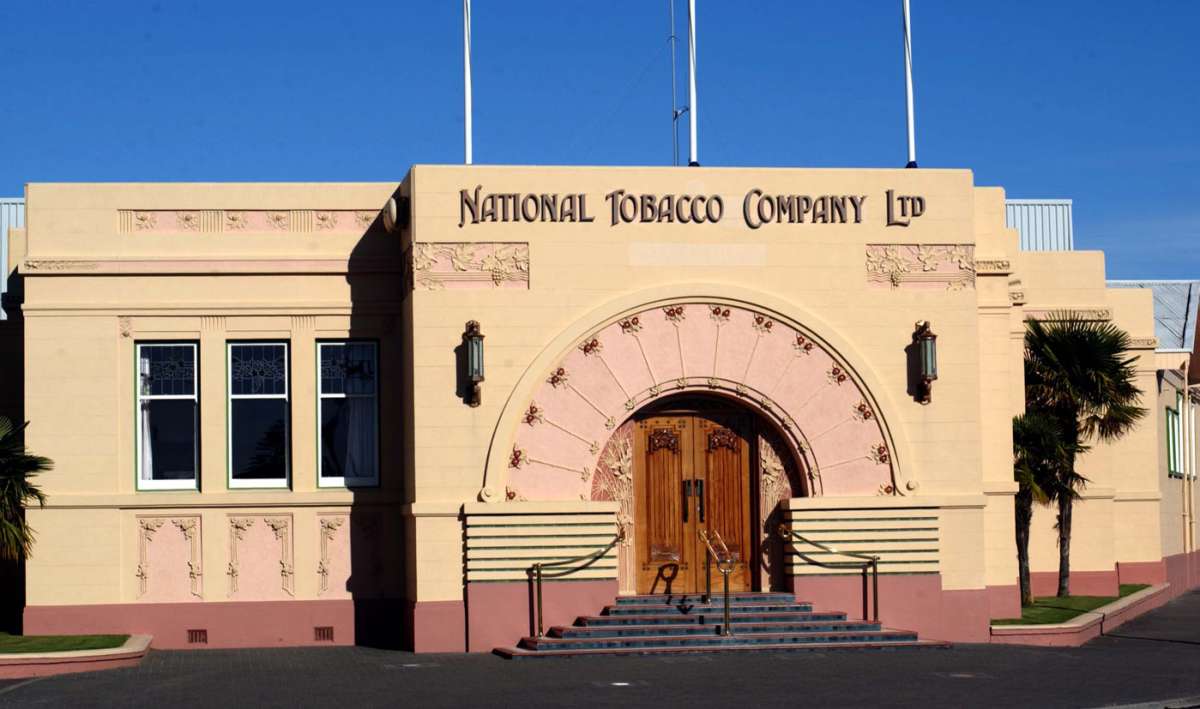 The National Tobacco Company, in Art Deco style, Napier