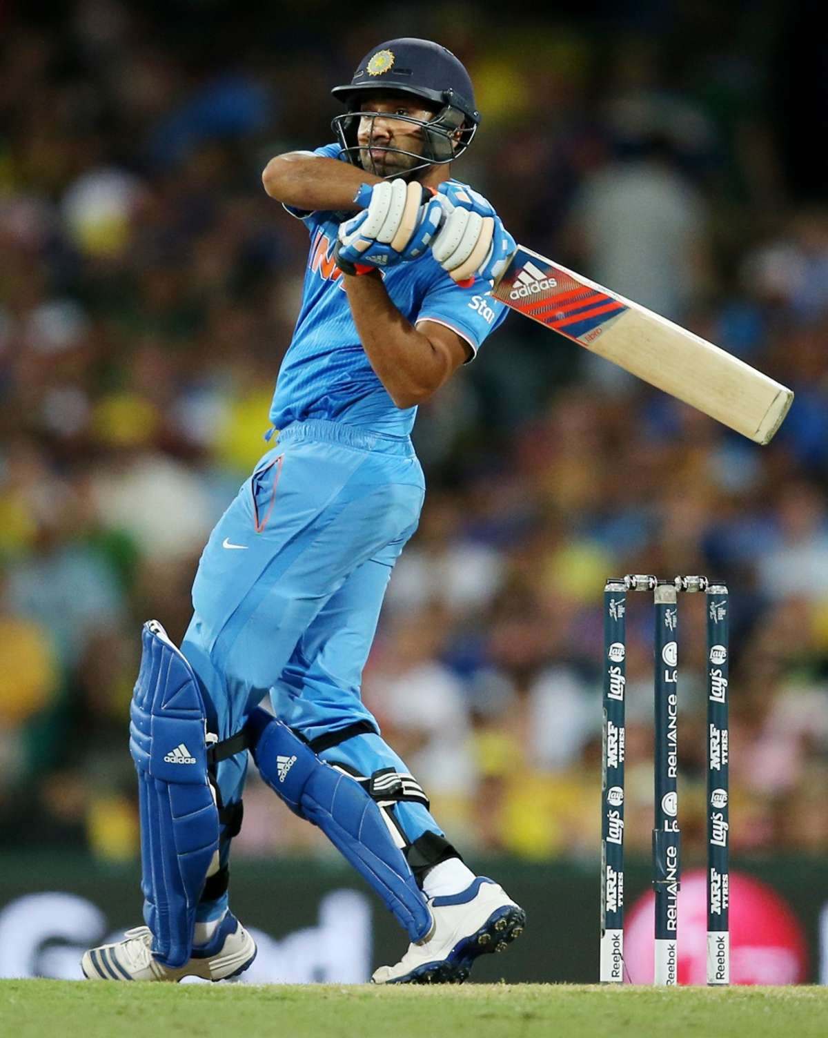 Rohit Sharma executes a pull ESPNcricinfo