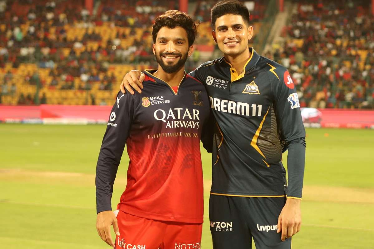 Say cheese: Rajat Patidar and Shubman Gill at the toss | ESPNcricinfo.com