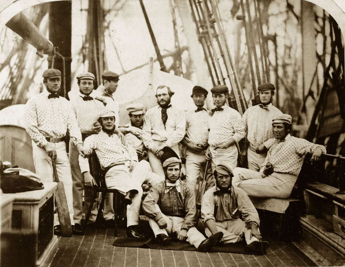 England's 12 Champion Cricketers on board a ship at Liverpool bound for  America in September 1859 | ESPNcricinfo.com, image size:1200x931