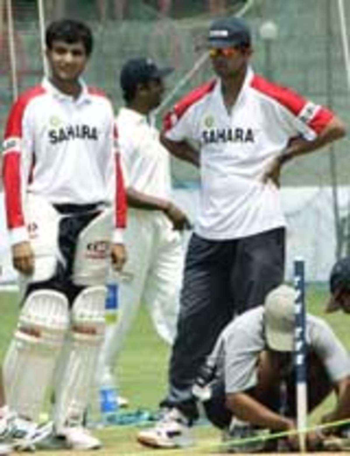 Indian players watch on | ESPNcricinfo.com