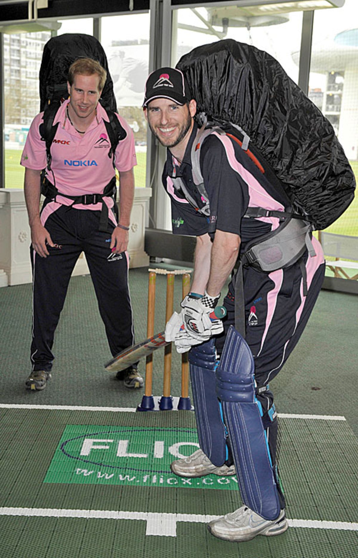 Gareth Wesley And Glen Lowis Pose For A Photocall Before Setting Off To Mount Everest