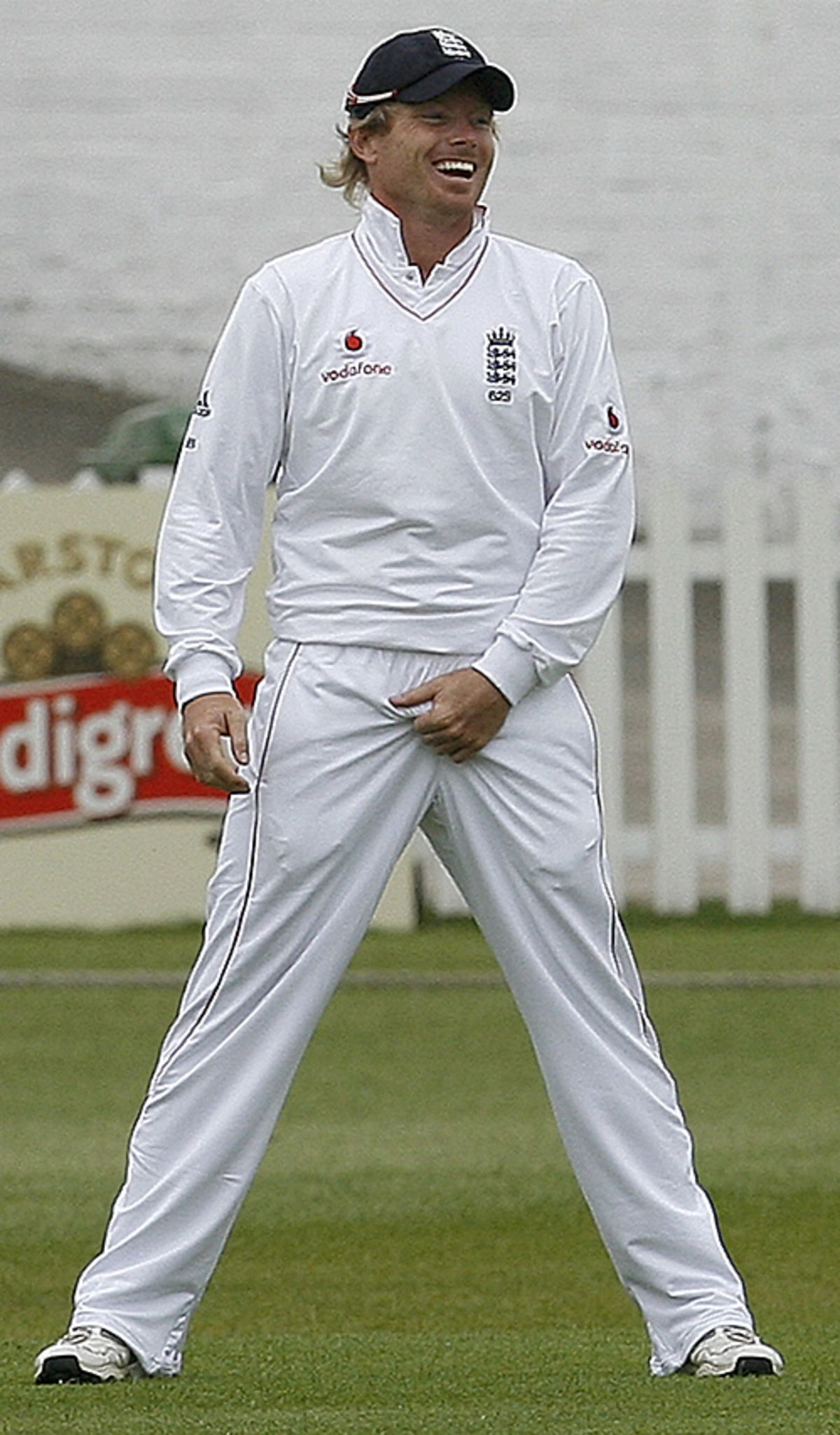 Ian Bell finds something amusing in the field, England Lions v West Indians, Derby, April 30, 2009