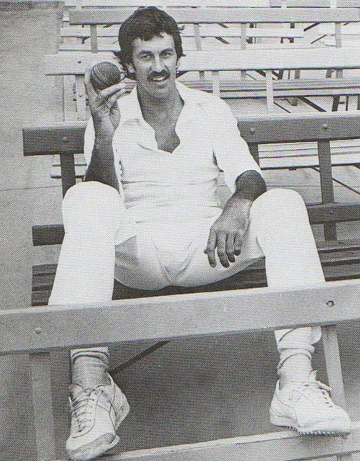 Bruce Yardley Poses With The Disputed Old Ball 