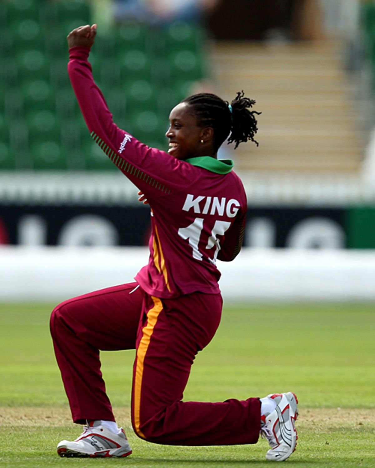 StacyAnn King celebrates