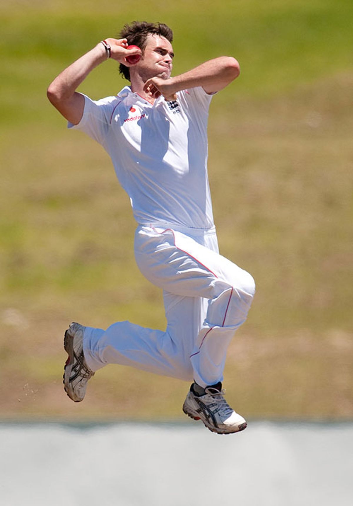 James Anderson struck with his tenth ball of the morning at Buffalo Park, South African Invitational XI v England XI at East London, December 12, 2009 
