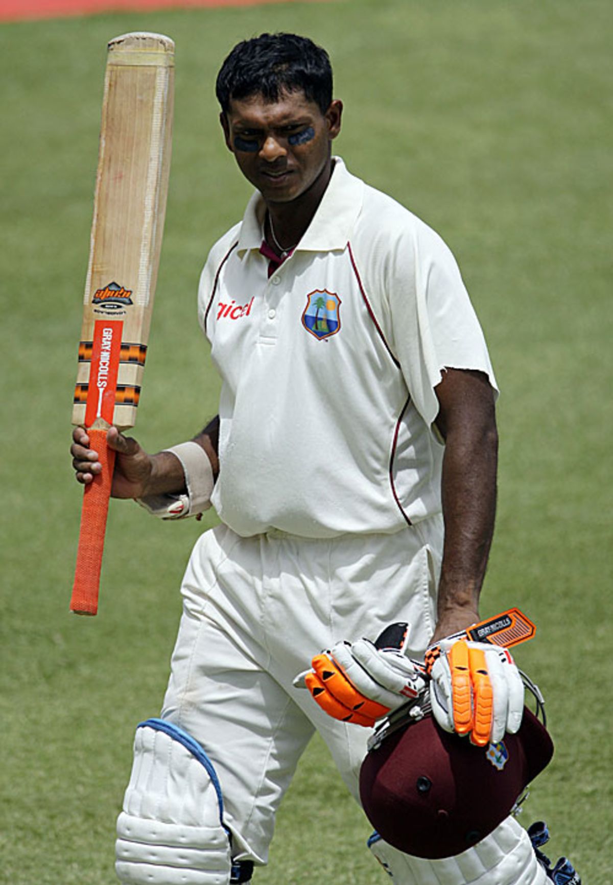 Shivnarine Chanderpaul walks back after scoring 166 | ESPNcricinfo.com