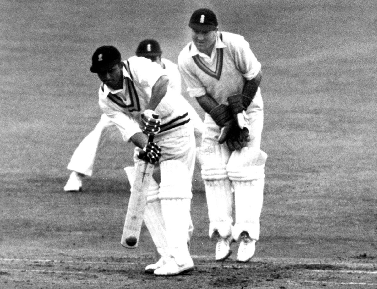 Douglas Jardine walks in to bat in a charity match | ESPNcricinfo.com