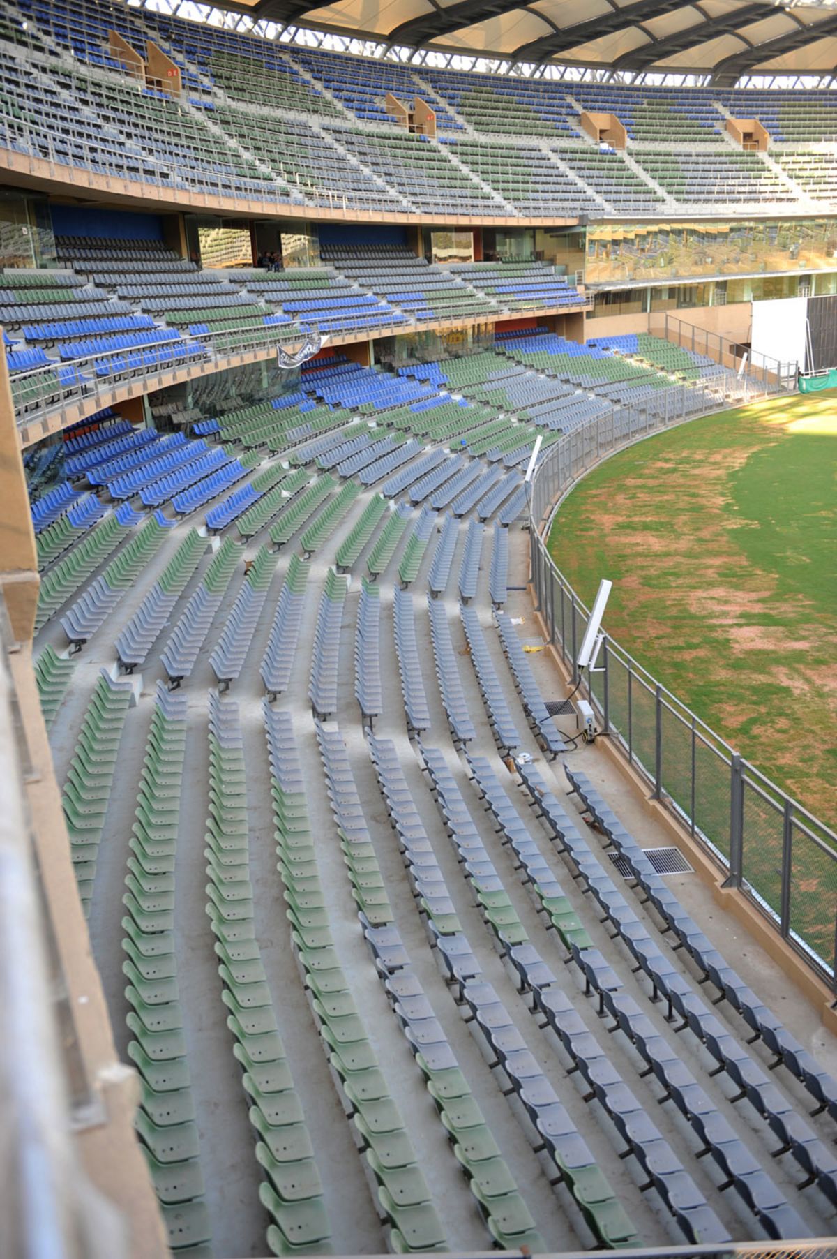 The new bucket seats at the Wankhede Stadium, Mumbai, February 20, 2011