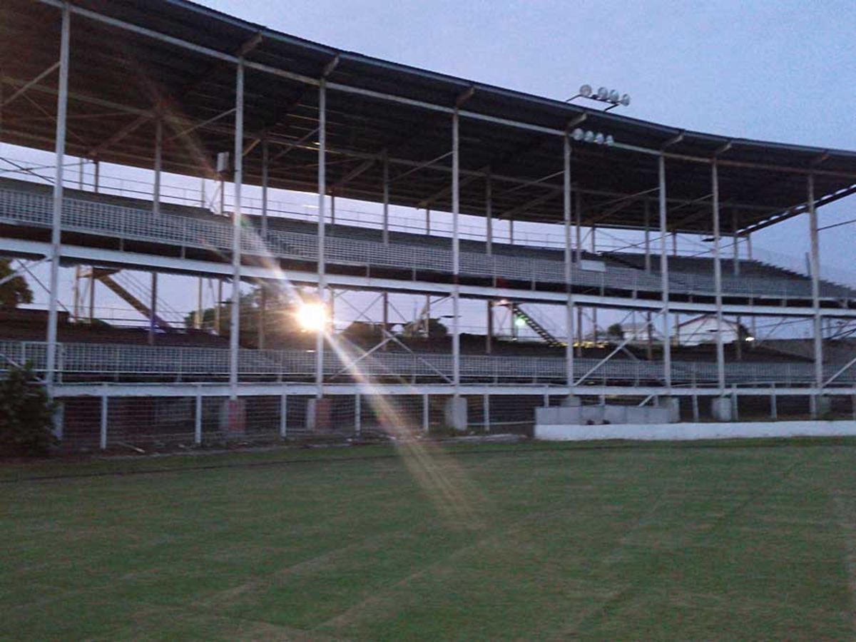 The stands at the Antigua Recreation Ground, Antigua, June 13, 2011