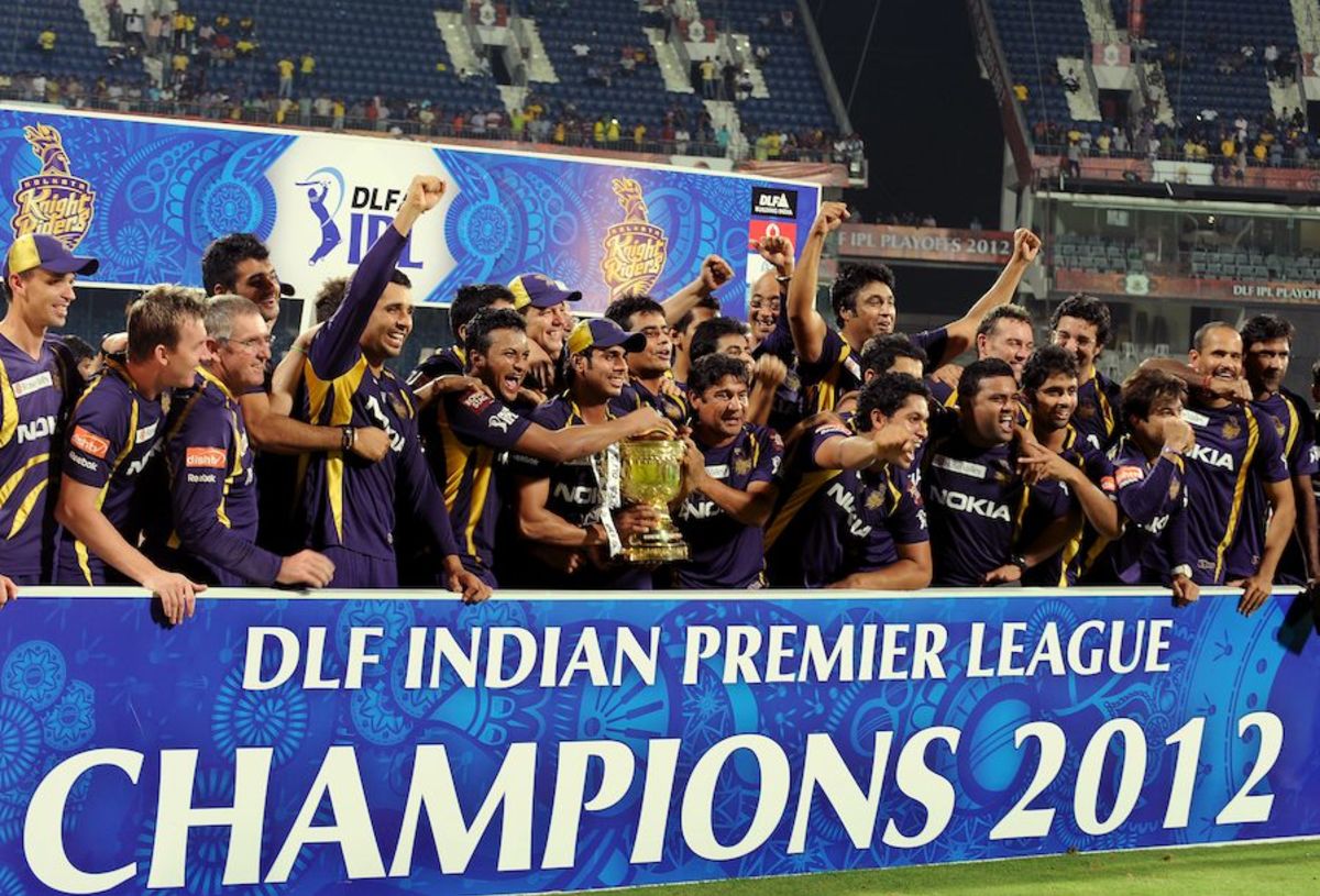 Kolkata Knight Riders With Their First IPL Trophy | ESPNcricinfo.com