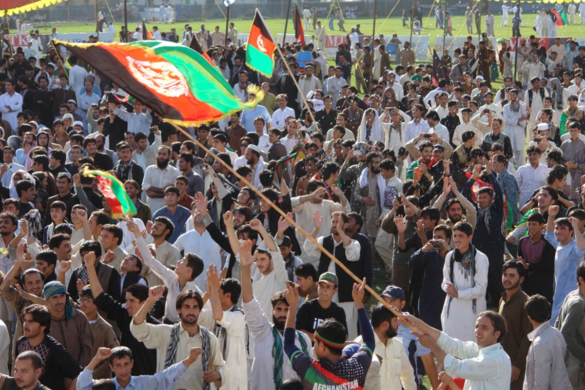 People in Kabul celebrate Afghanistan's World-Cup qualification