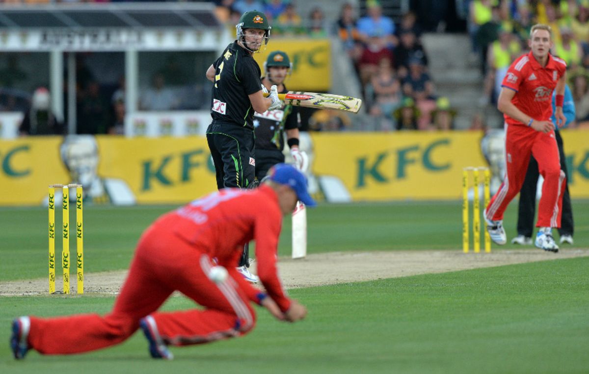 Cameron White was dropped at slip on 11 by Joe Root | ESPNcricinfo.com