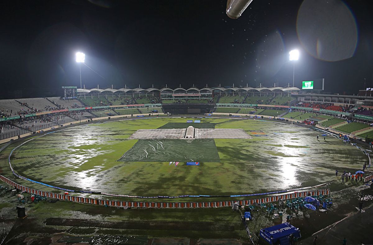 The storm had the final say in Mirpur, Sri Lanka v West Indies, World T20, semi-final, Mirpur, April 3, 2014