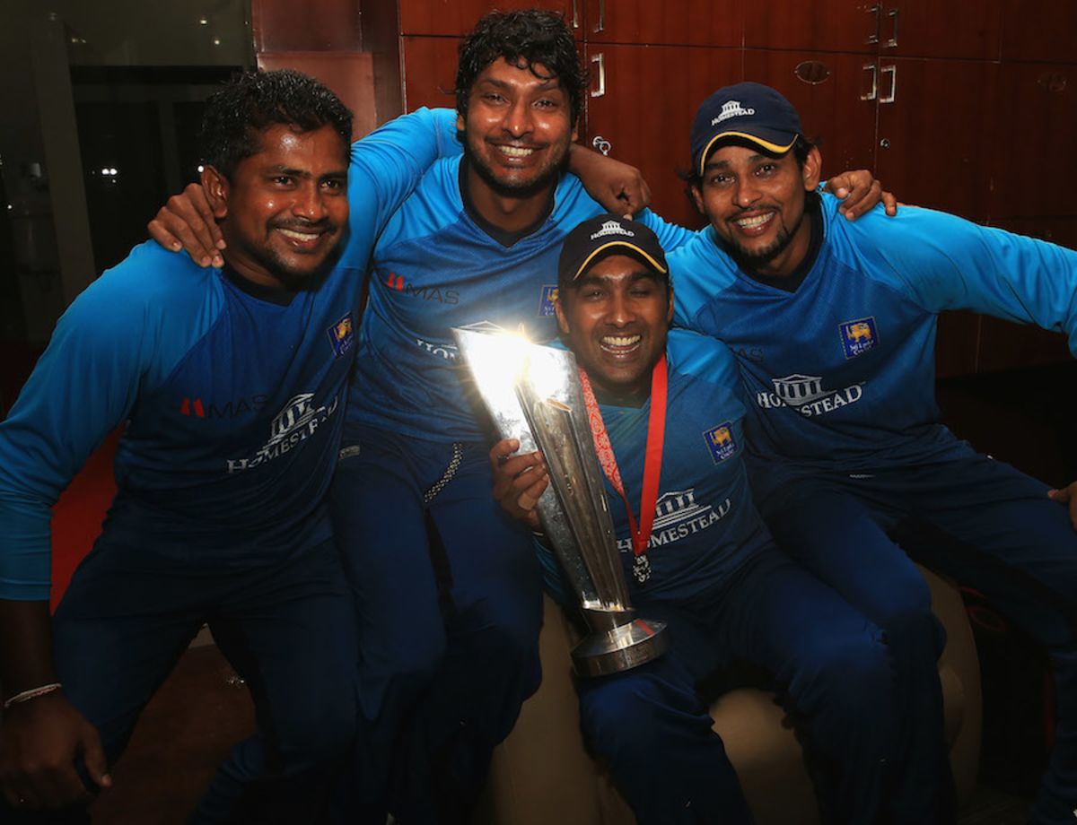 The Sri Lankan party continued in the dressing room