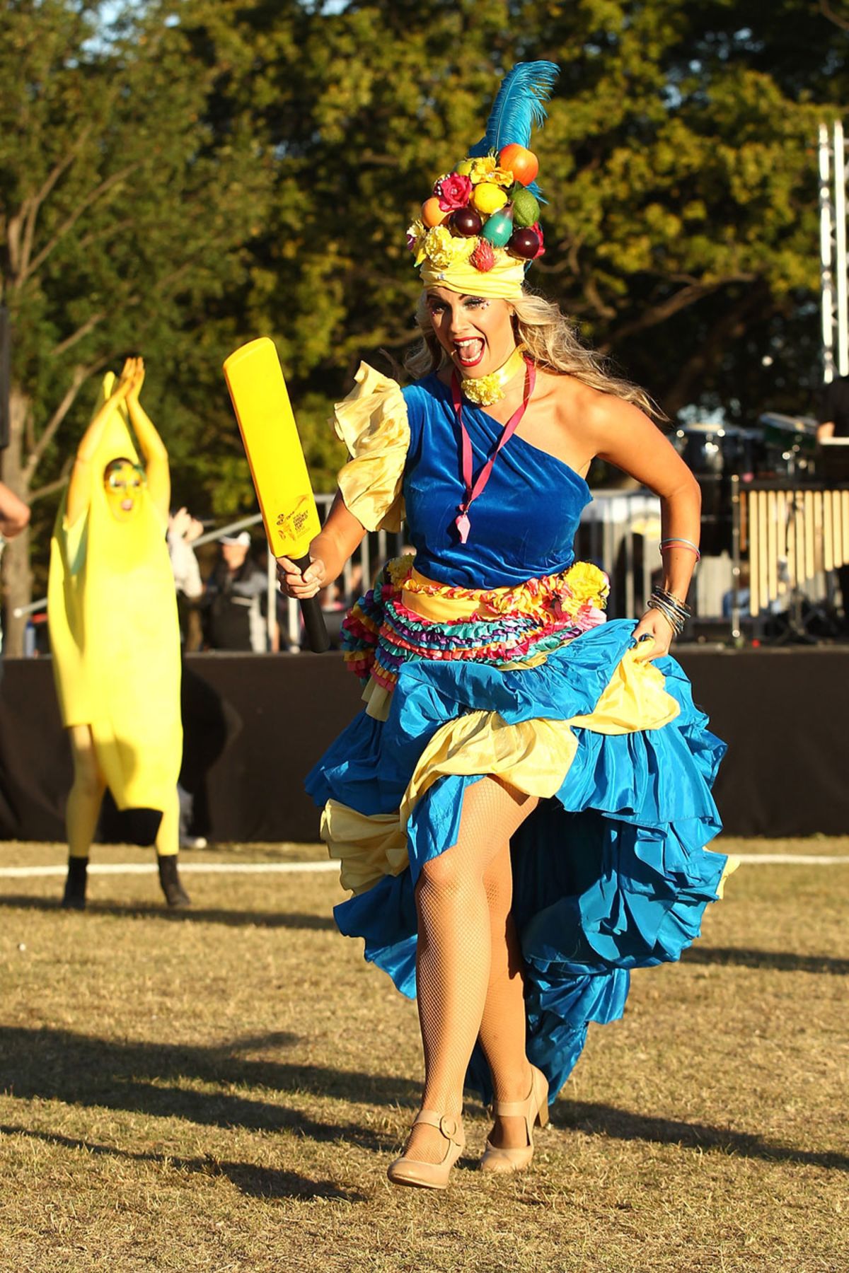 A game of 'backyard cricket' ahead of the World Cup 2015 opening