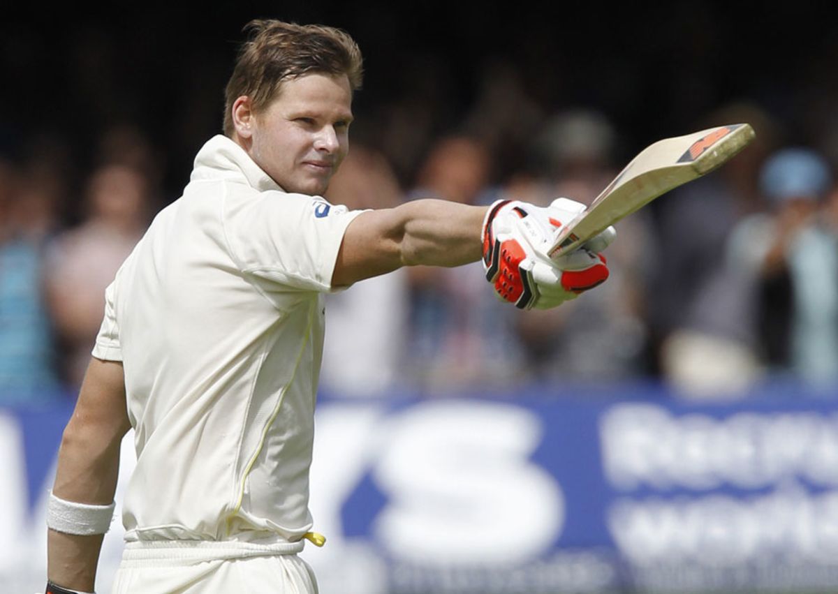 Steven Smith recorded his maiden Test double, England v Australia, 2nd Investec Ashes Test, Lord's, 2nd day, July 17, 2015