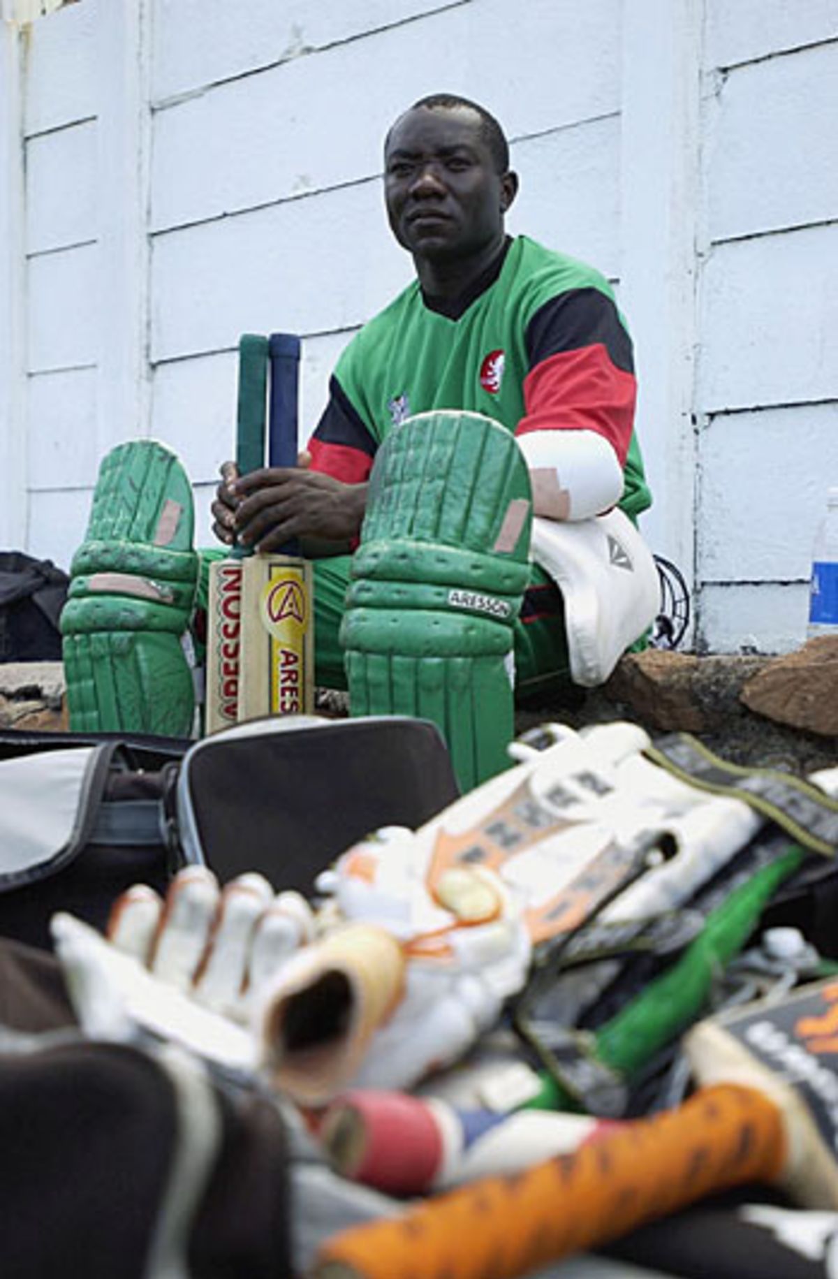 Steve Tikolo takes a breather