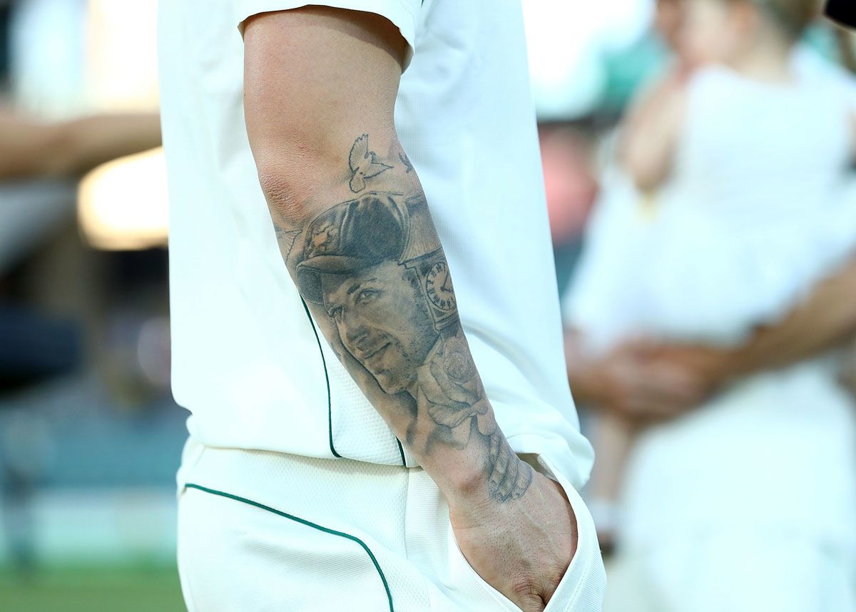 Phillip Hughes tattoo Matthew Wade pays respects to late cricketer with  ink tribute