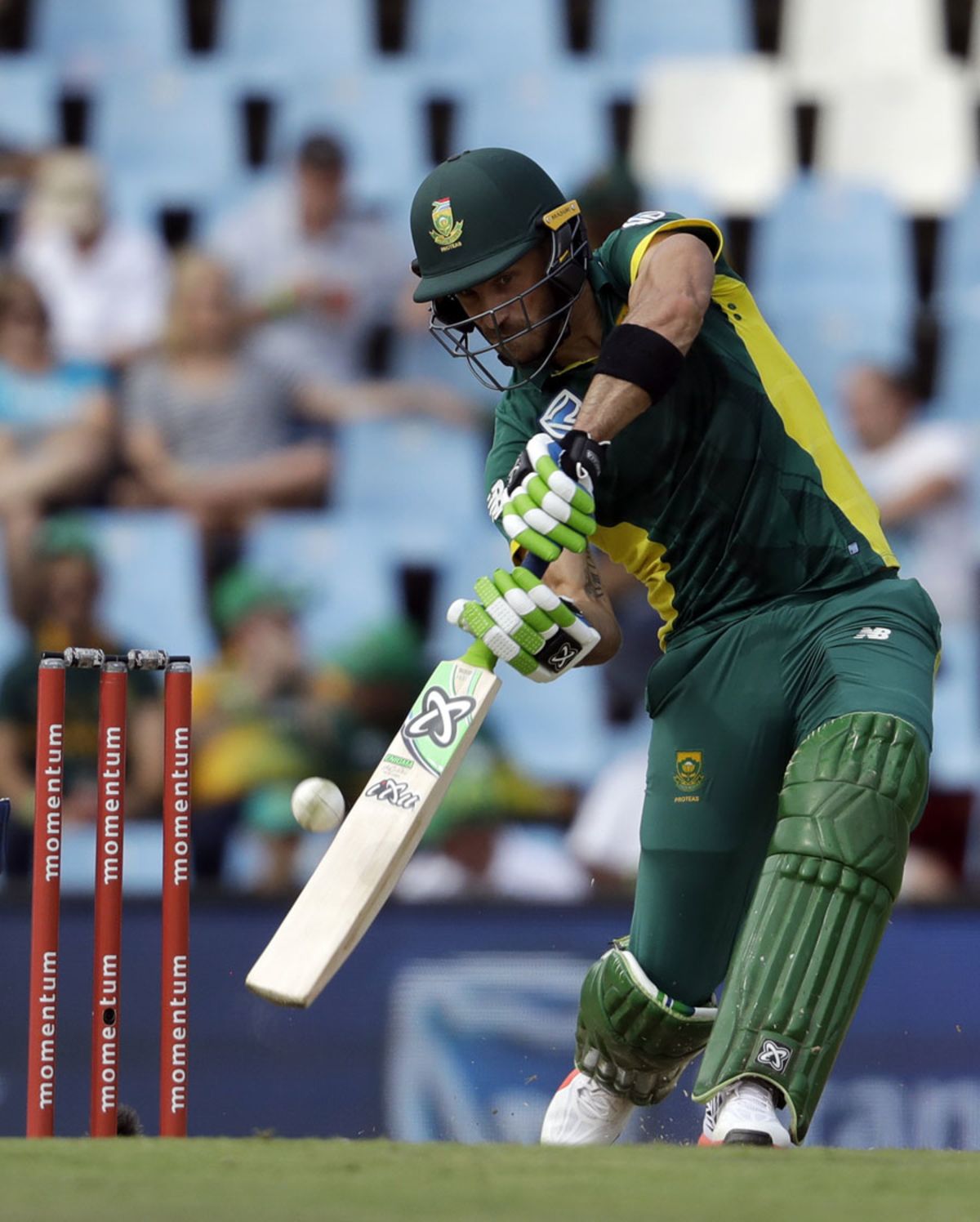 Faf Du Plessis Looked To Put His Foot Down Early Espncricinfo Com