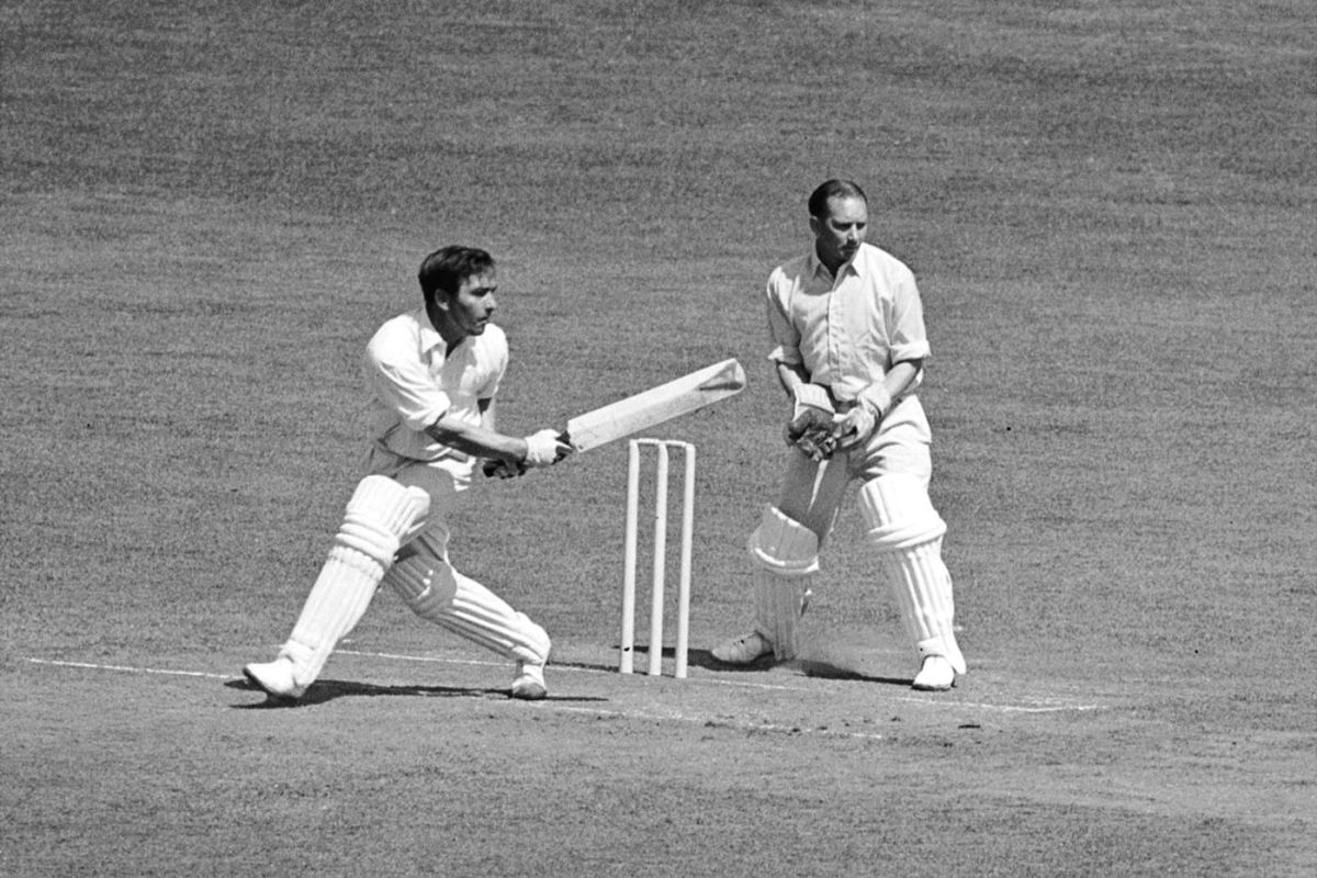 Denis Compton plays an early version of the sweep | ESPNcricinfo.com