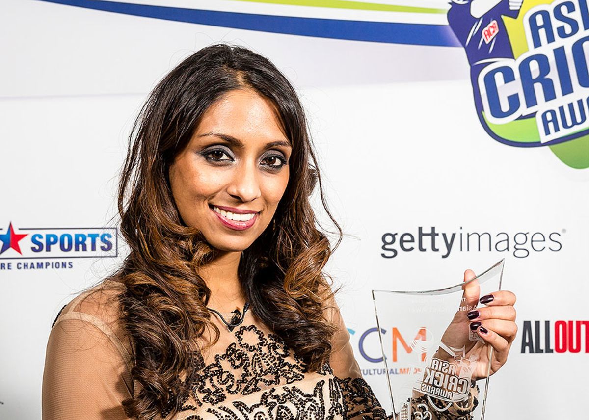 Isa Guha at the Asian Cricket Awards | ESPNcricinfo.com