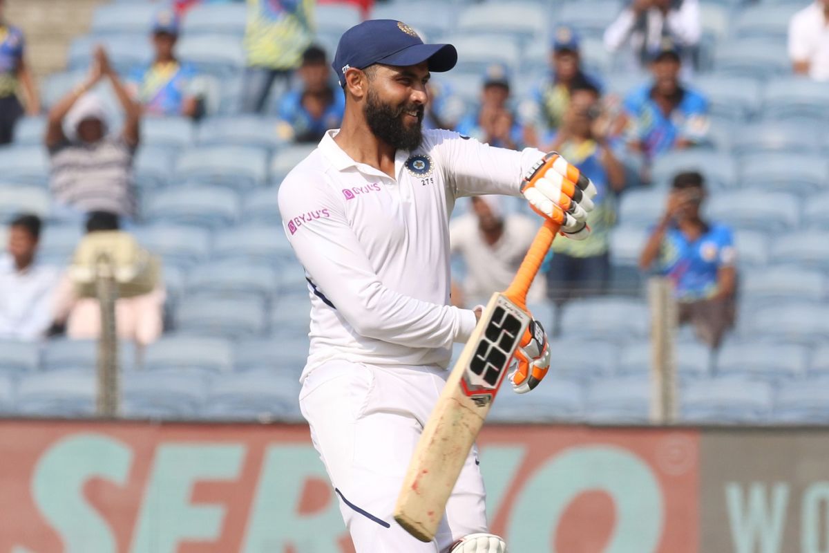 Ravindra Jadeja's sword celebration for his half-century | ESPNcricinfo.com