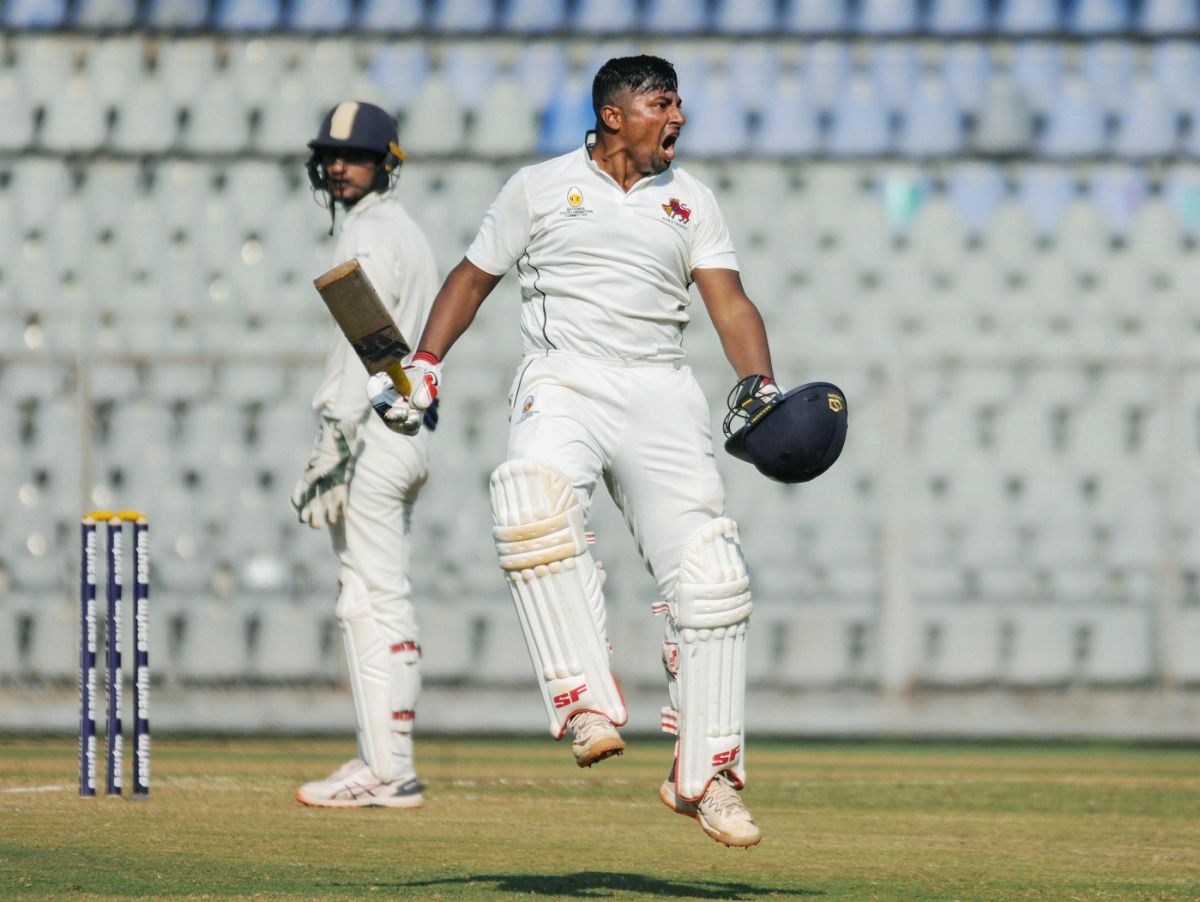 Sarfaraz Khan roars after hitting a centuryl, Mumbai v UP, Kalyani, Ranji Trophy 2019-20, January 22, 2020