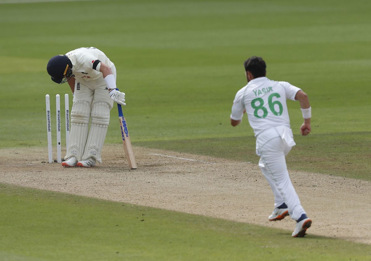 Ollie Pope was castled by Yasir Shah