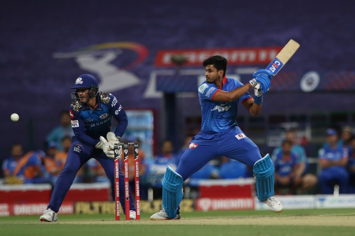 Shreyas Iyer plays a cut during his enterprising innings | ESPNcricinfo.com