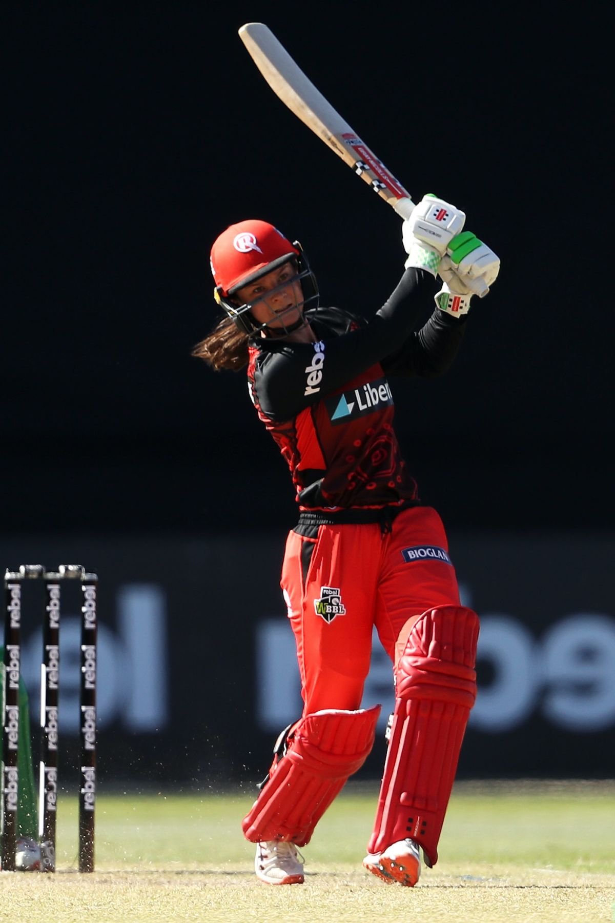 Courtney b lofts down the ground