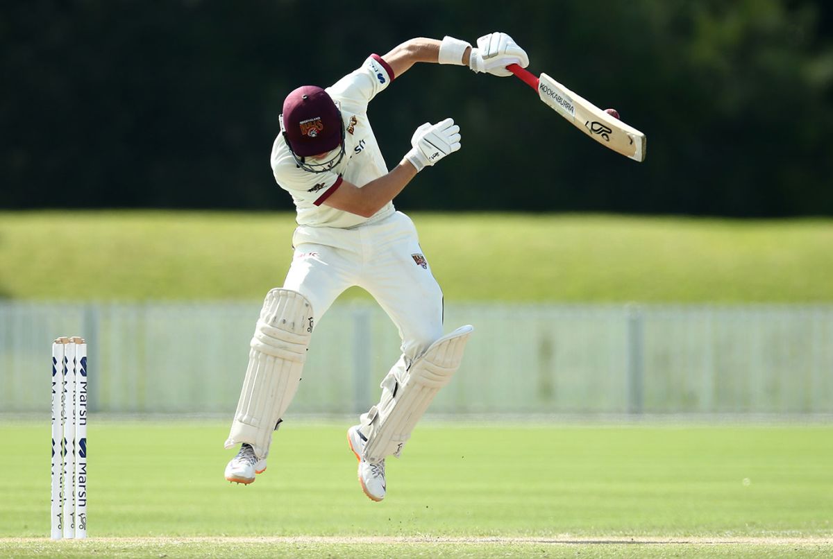 Marnus Labuschagne evades a short ball